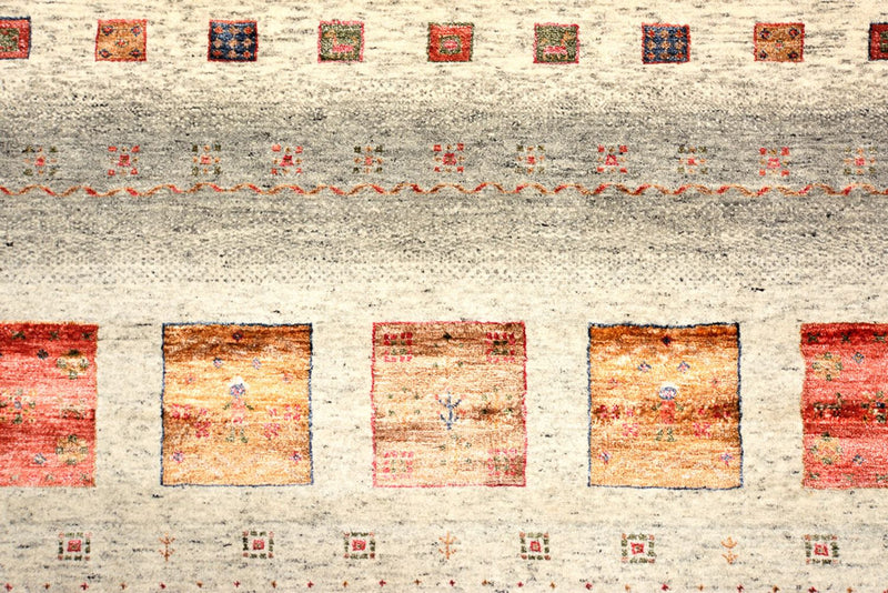 Tappeto Gabbeh - Loribaft Indus quadrato  - 205 x 204 cm - crema