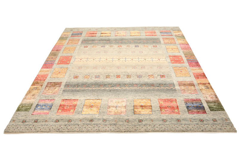 Tappeto Gabbeh - Loribaft Indus quadrato  - 205 x 204 cm - crema