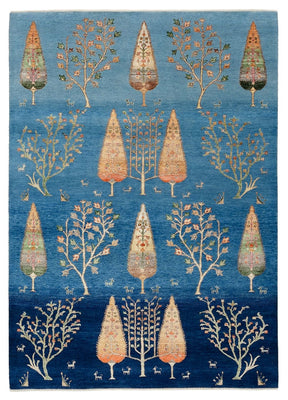 Tappeto Gabbeh - Loribaft Indus - 206 x 150 cm - blu