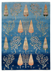 Tappeto Gabbeh - Loribaft Indus - 206 x 150 cm - blu