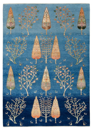 Tappeto Gabbeh - Loribaft Indus - 206 x 150 cm - blu