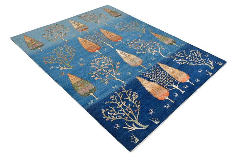 Tappeto Gabbeh - Loribaft Indus - 206 x 150 cm - blu