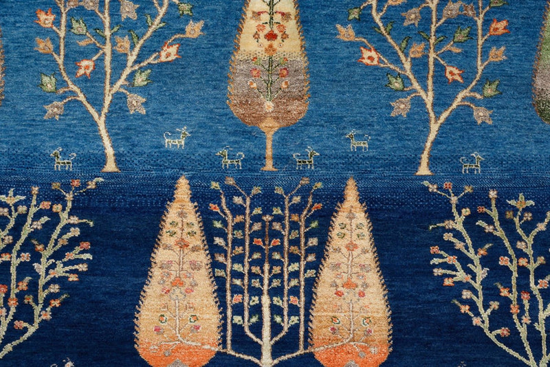 Tappeto Gabbeh - Loribaft Indus - 206 x 150 cm - blu