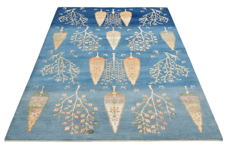 Tappeto Gabbeh - Loribaft Indus - 206 x 150 cm - blu