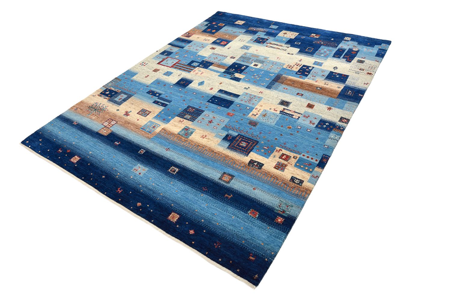 Tappeto Gabbeh - Loribaft Indus - 239 x 177 cm - multicolore