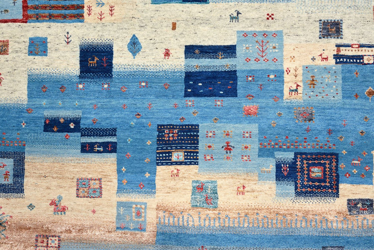 Tappeto Gabbeh - Loribaft Indus - 239 x 177 cm - multicolore