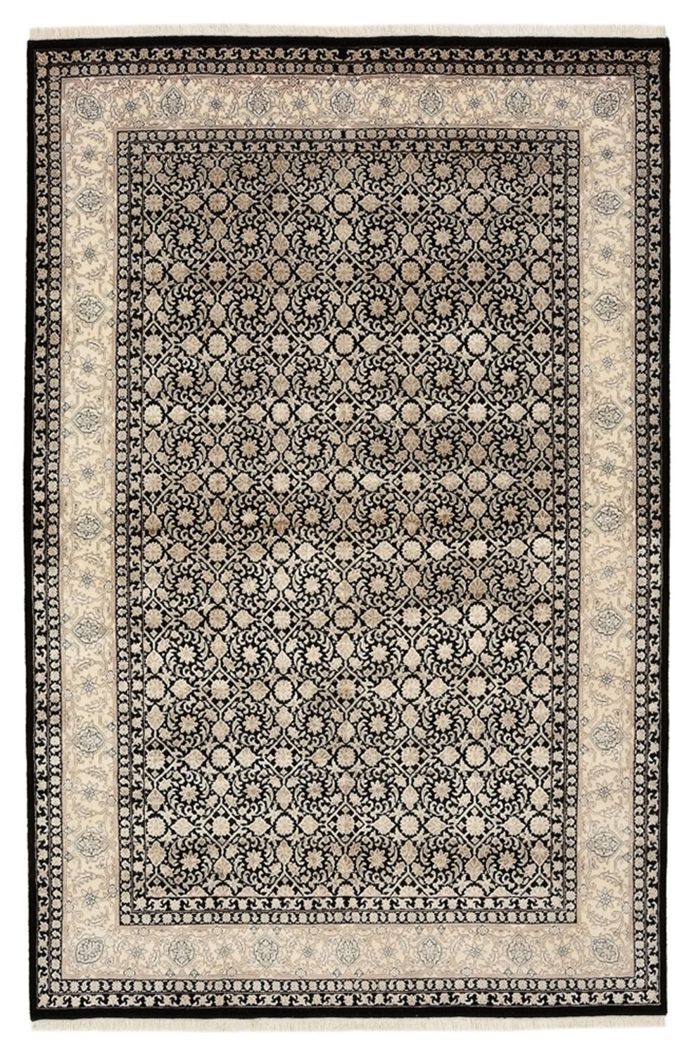 Tappeto orientale - Bidjar - Indo - 209 x 139 cm - beige scuro