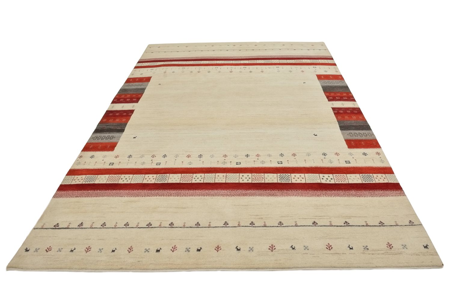 Tappeto Gabbeh - Loribaft Indus - 297 x 198 cm - beige chiaro