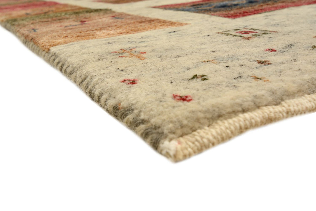 Tappeto Gabbeh - Loribaft Indus quadrato  - 202 x 199 cm - beige chiaro