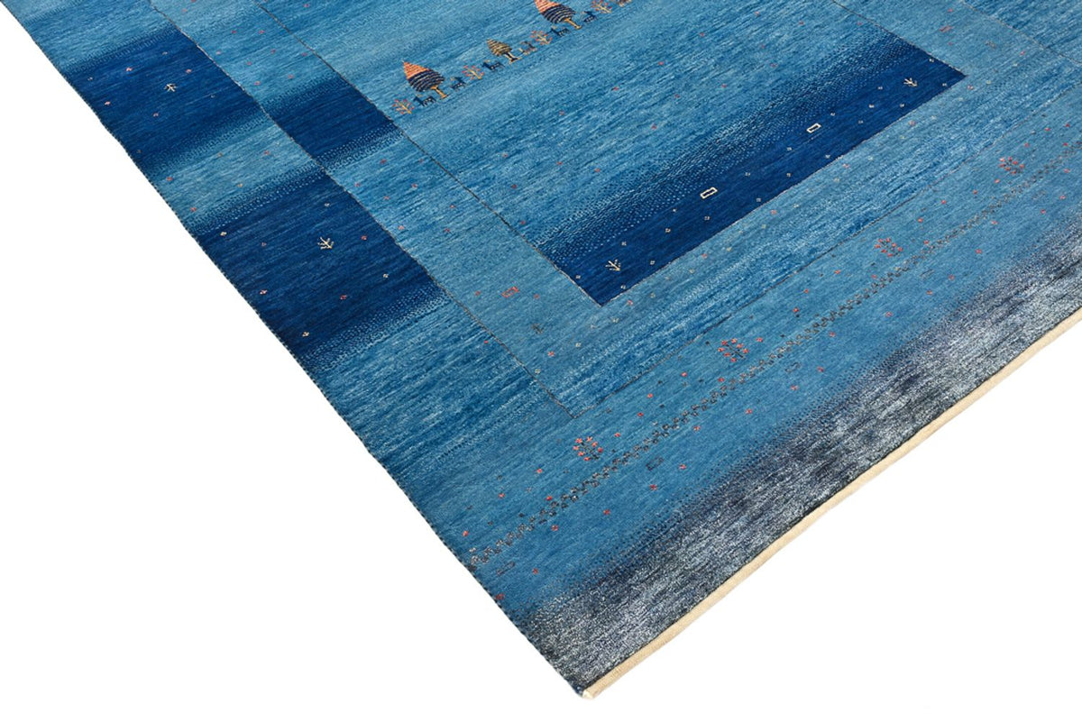Tappeto Gabbeh - Loribaft Indus - 201 x 152 cm - blu mare