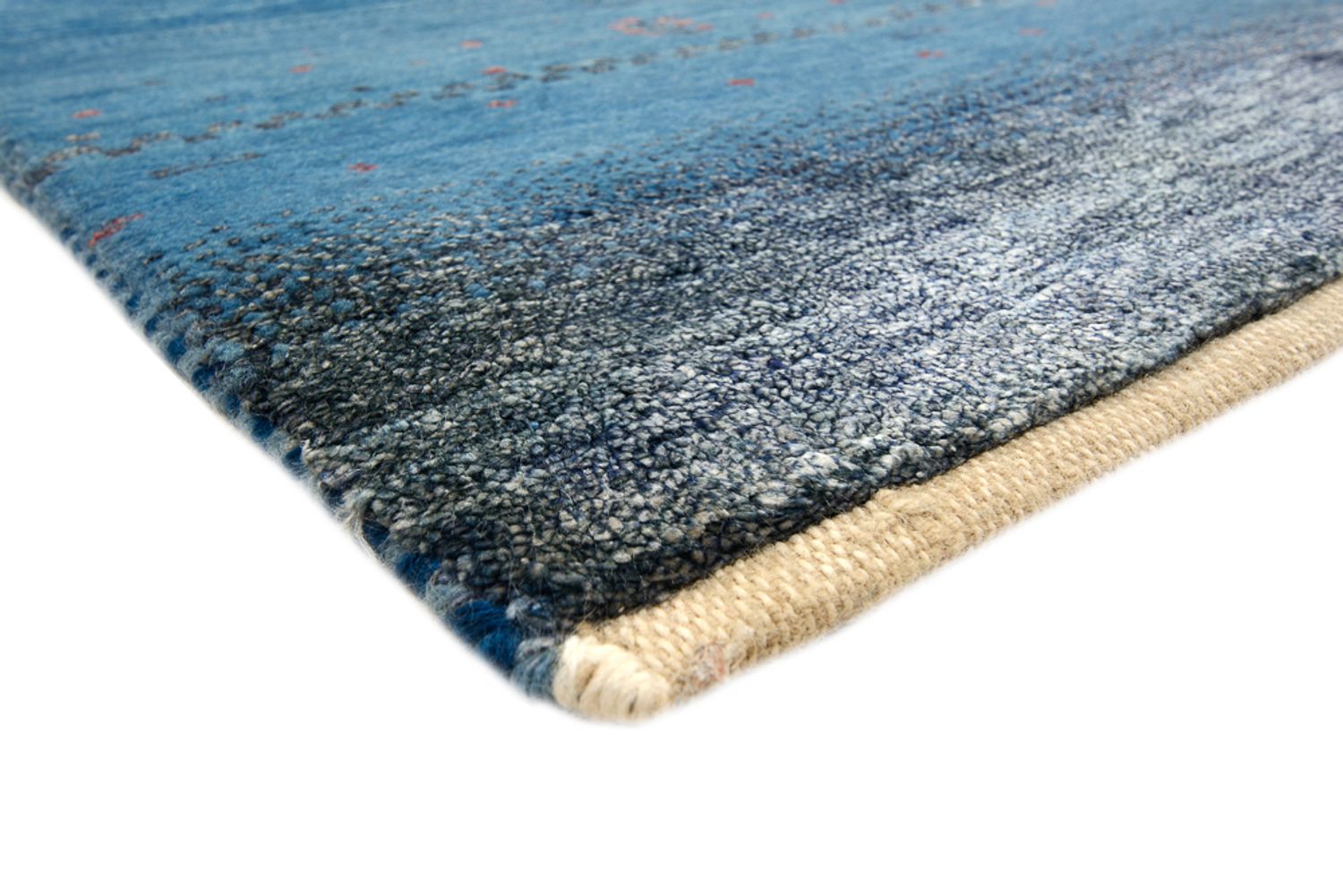 Tappeto Gabbeh - Loribaft Indus - 201 x 152 cm - blu mare