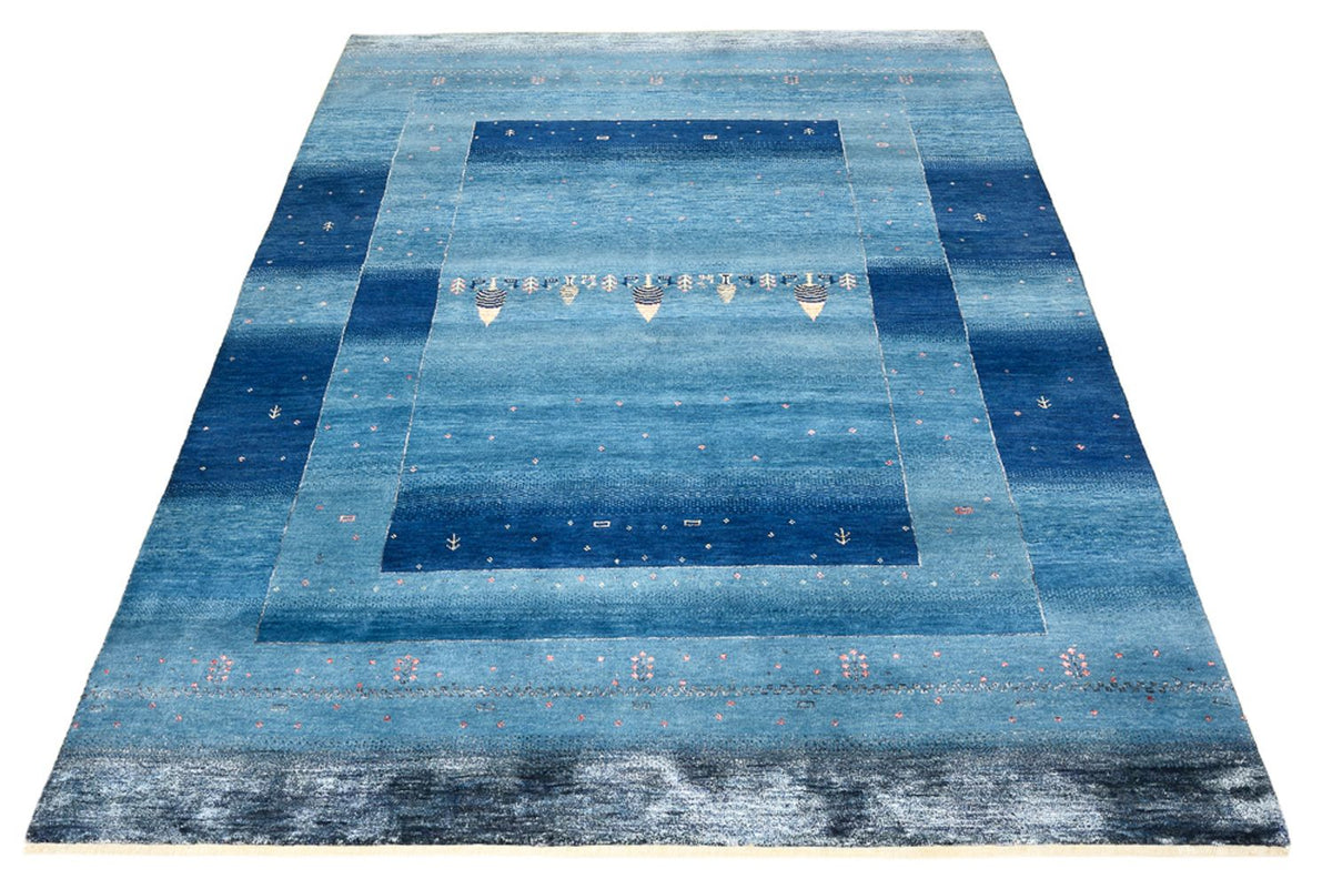Tappeto Gabbeh - Loribaft Indus - 201 x 152 cm - blu mare
