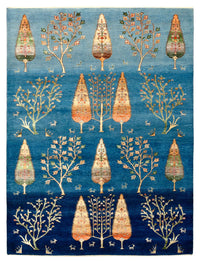 Tappeto Gabbeh - Loribaft Indus - 203 x 155 cm - blu mare