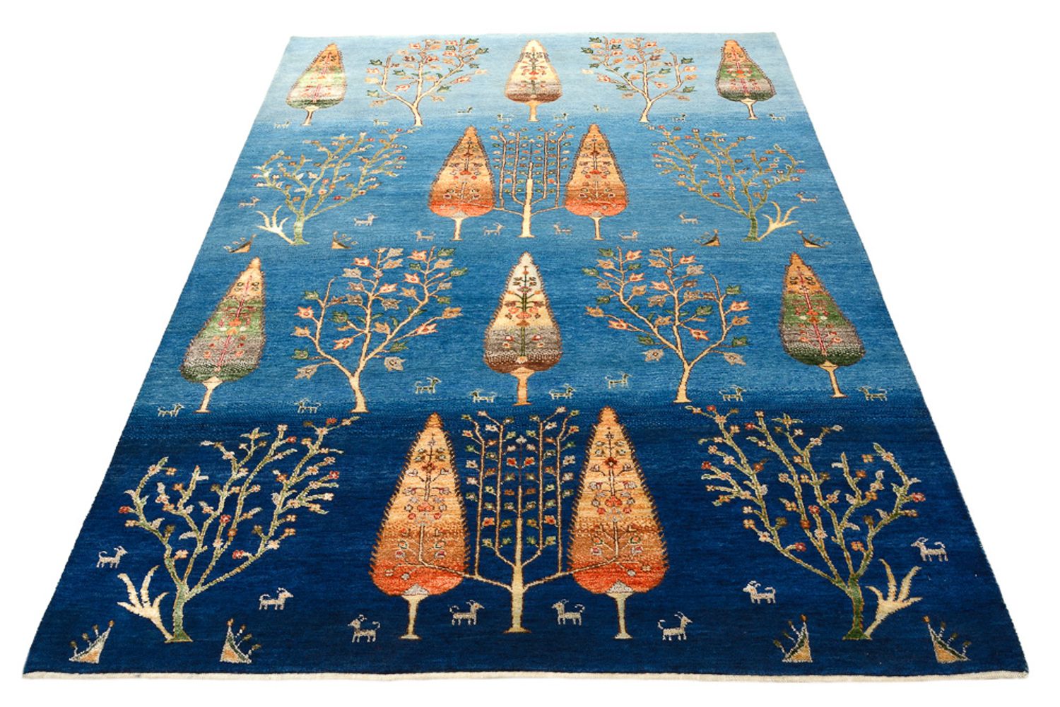 Tappeto Gabbeh - Loribaft Indus - 203 x 155 cm - blu mare