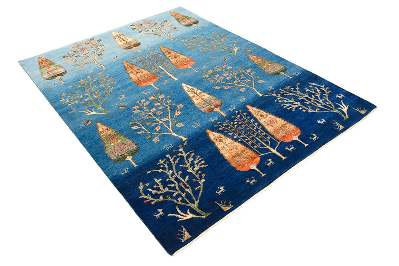 Tappeto Gabbeh - Loribaft Indus - 203 x 155 cm - blu mare