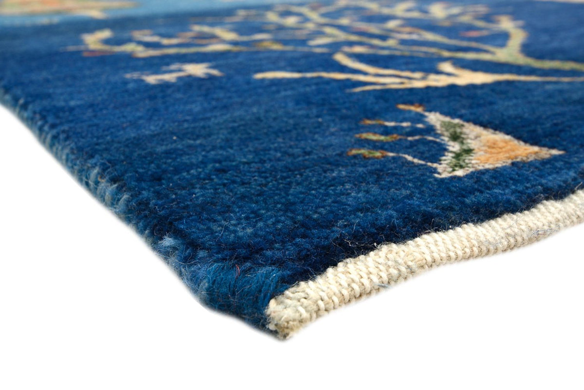 Tappeto Gabbeh - Loribaft Indus - 203 x 155 cm - blu mare