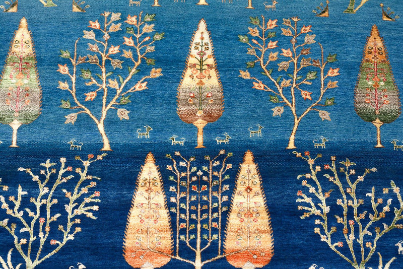 Tappeto Gabbeh - Loribaft Indus - 203 x 155 cm - blu mare