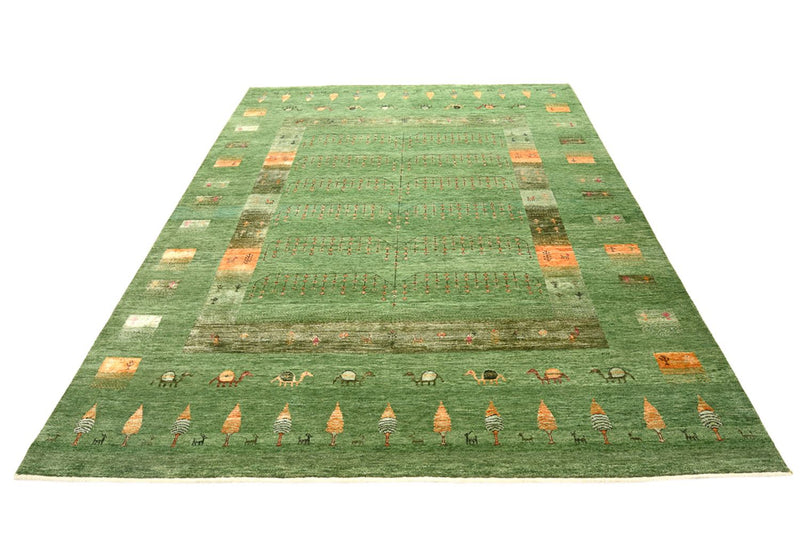 Tappeto Gabbeh - Loribaft Indus - 246 x 206 cm - verde