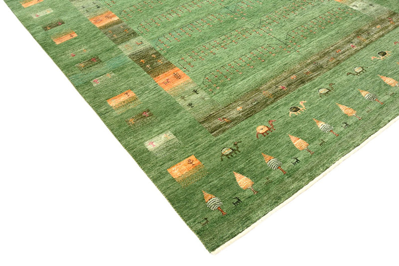 Tappeto Gabbeh - Loribaft Indus - 246 x 206 cm - verde