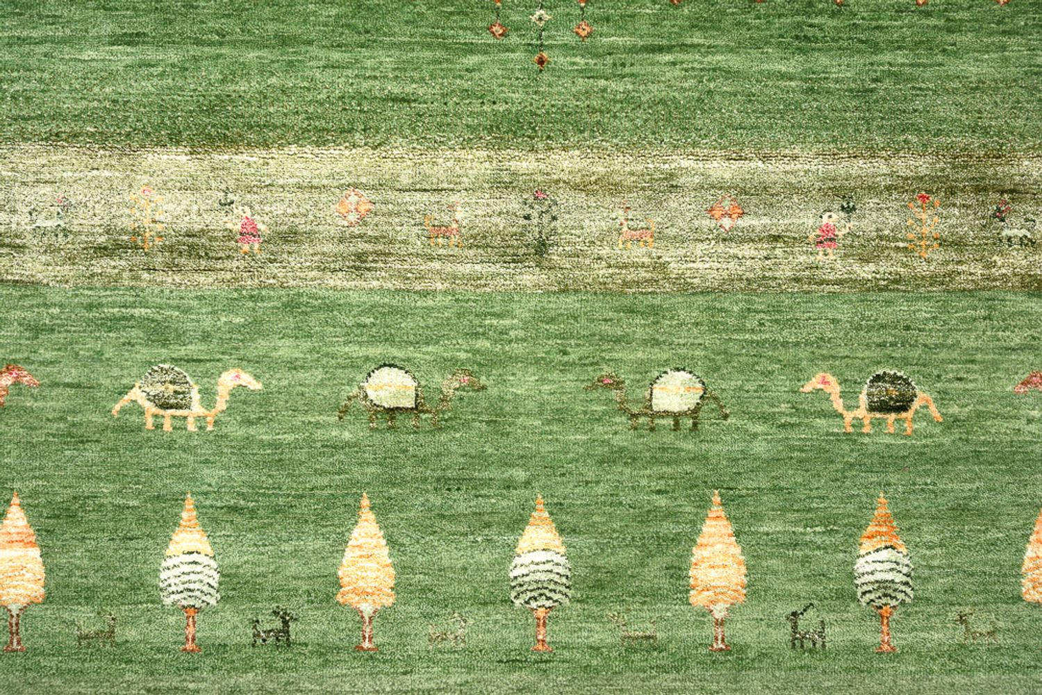 Tappeto Gabbeh - Loribaft Indus - 246 x 206 cm - verde