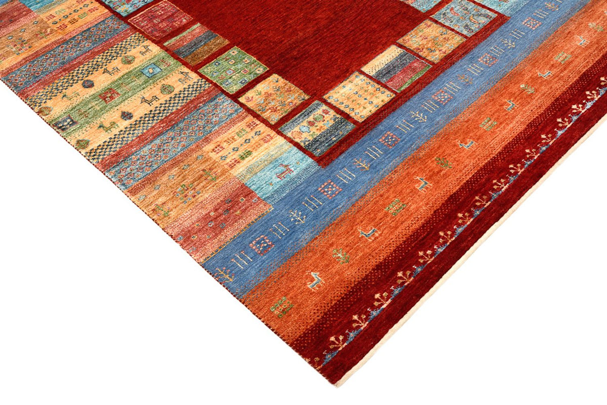 Tappeto Gabbeh - Loribaft Indus - 199 x 153 cm - rosso