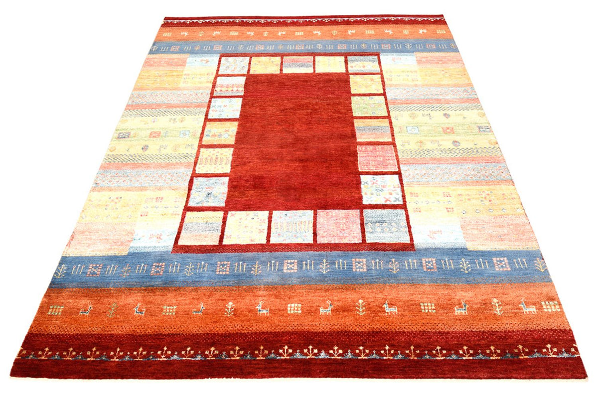 Tappeto Gabbeh - Loribaft Indus - 199 x 153 cm - rosso