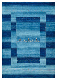 Tappeto Gabbeh - Loribaft Indus - 294 x 205 cm - blu mare