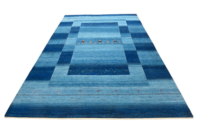 Tappeto Gabbeh - Loribaft Indus - 294 x 205 cm - blu mare
