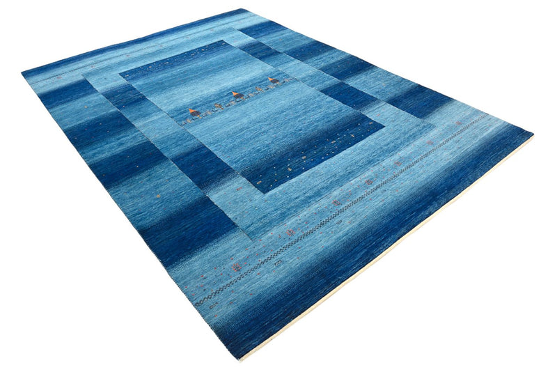 Tappeto Gabbeh - Loribaft Indus - 294 x 205 cm - blu mare