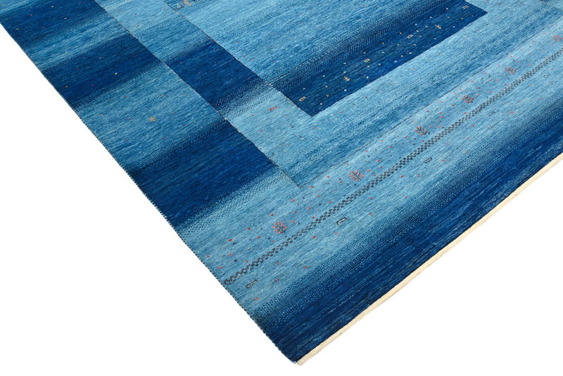 Tappeto Gabbeh - Loribaft Indus - 294 x 205 cm - blu mare