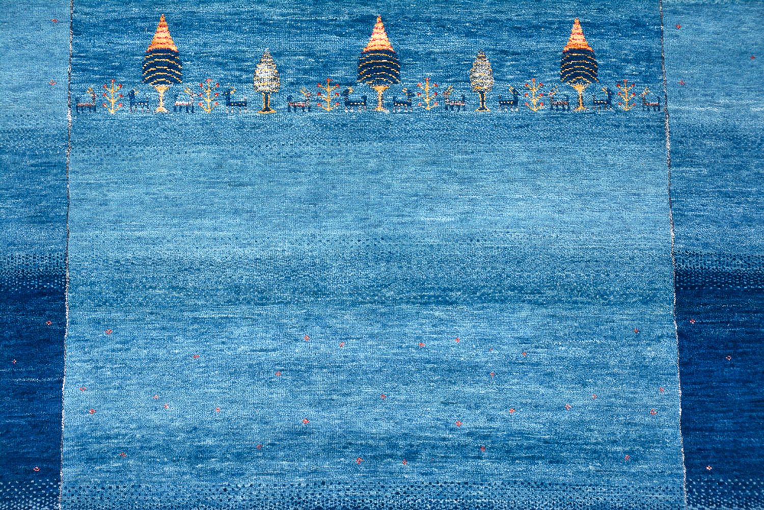 Tappeto Gabbeh - Loribaft Indus - 294 x 205 cm - blu mare