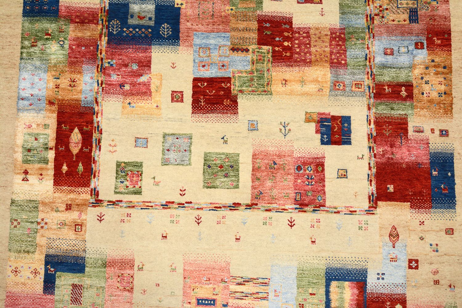 Tappeto Gabbeh - Loribaft Indus - 244 x 177 cm - multicolore