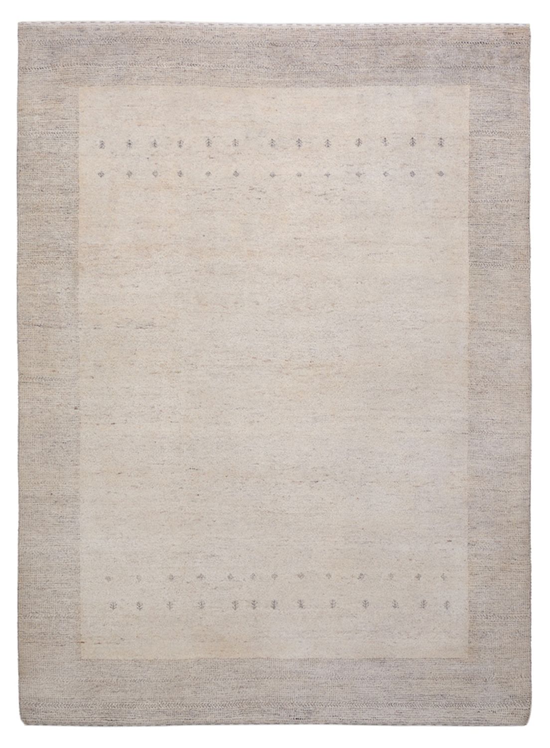 Tappeto Gabbeh - Loribaft Indus - 201 x 146 cm - grigio chiaro
