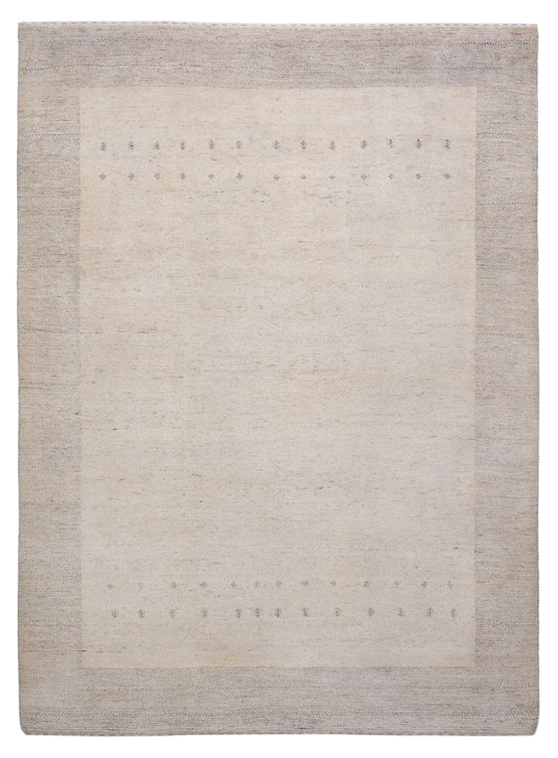 Tappeto Gabbeh - Loribaft Indus - 201 x 146 cm - grigio chiaro