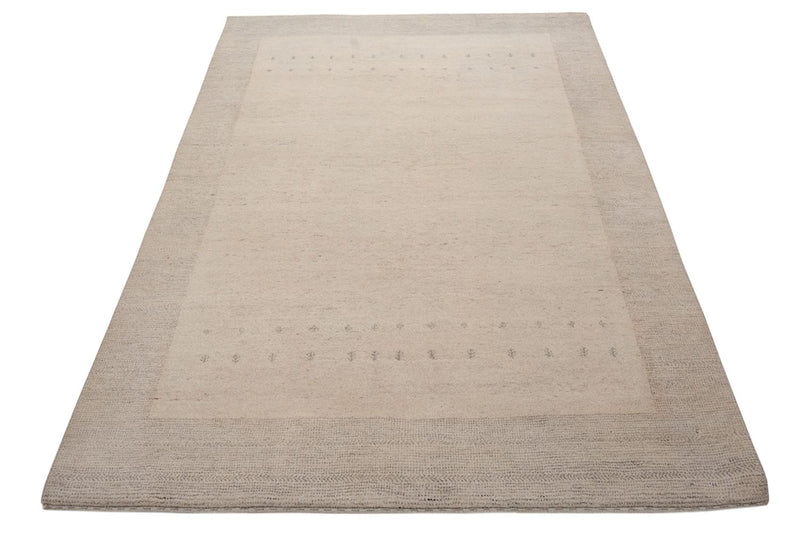 Tappeto Gabbeh - Loribaft Indus - 201 x 146 cm - grigio chiaro