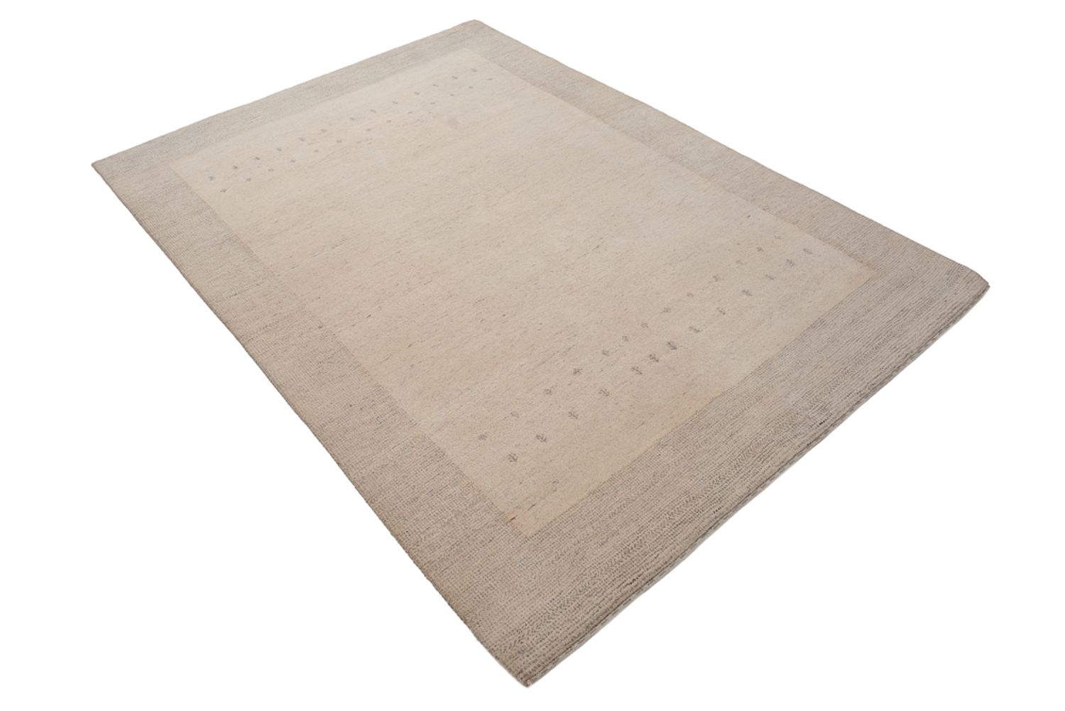 Tappeto Gabbeh - Loribaft Indus - 201 x 146 cm - grigio chiaro