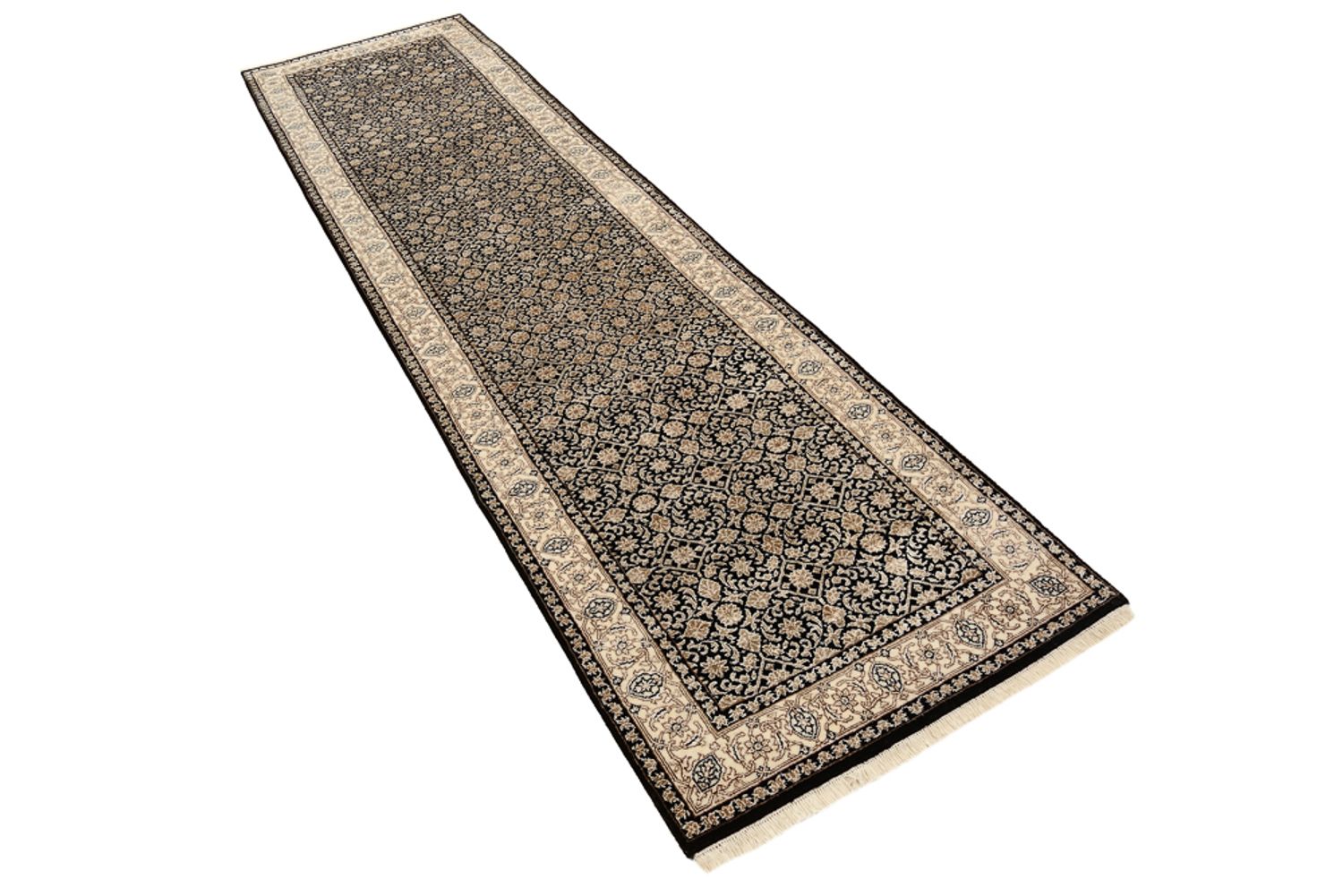 Tappeto corsia Tappeto orientale - Bidjar - Indo - 304 x 83 cm - beige scuro
