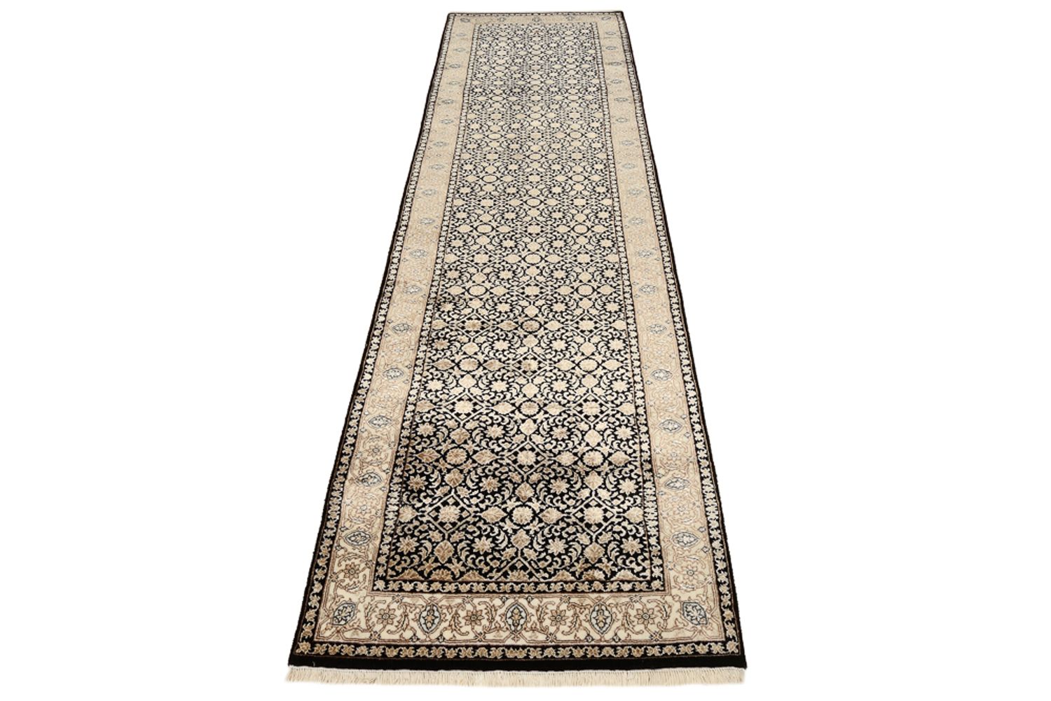Tappeto corsia Tappeto orientale - Bidjar - Indo - 304 x 83 cm - beige scuro