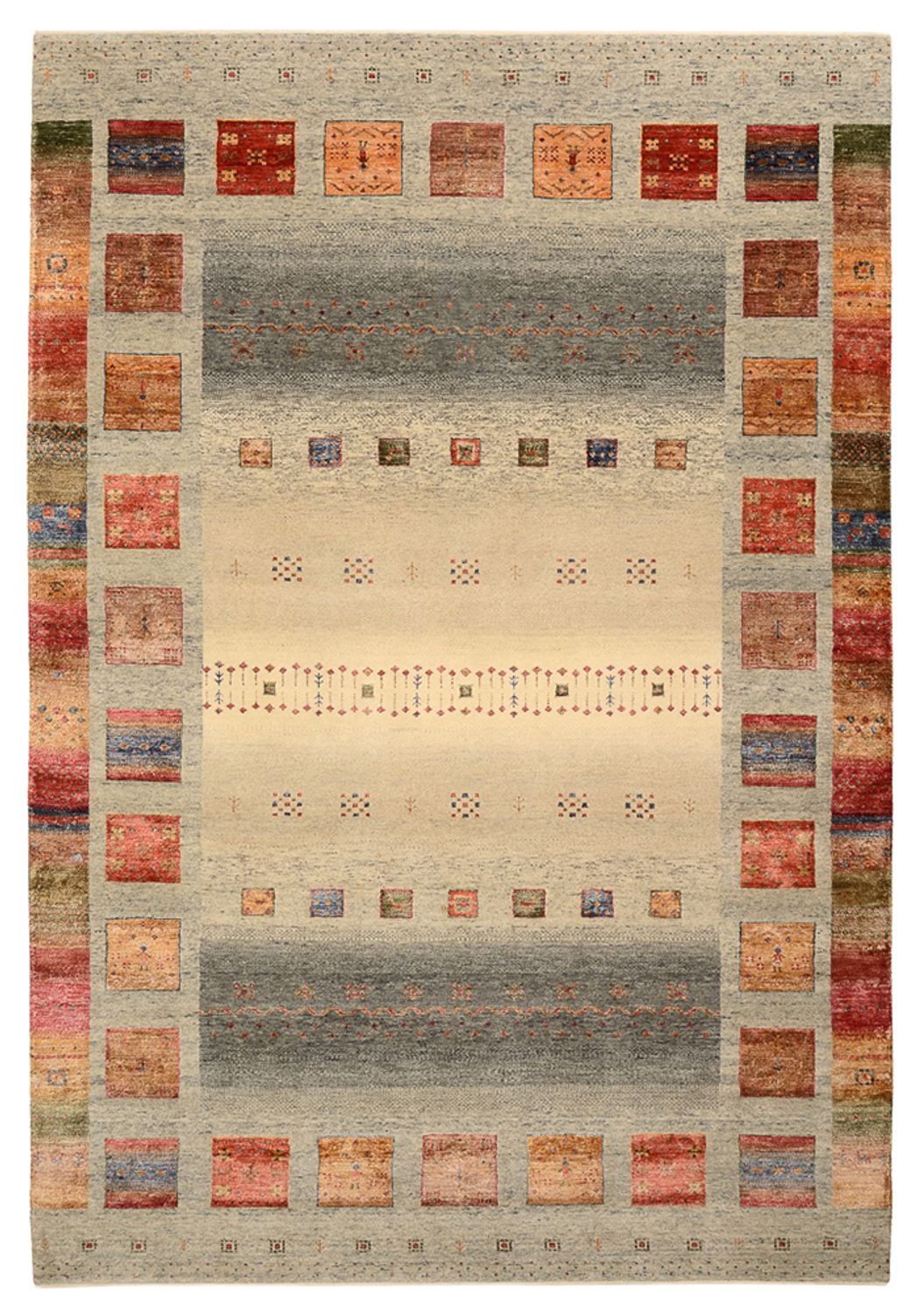 Tappeto Gabbeh - Loribaft Indus - 304 x 208 cm - beige scuro