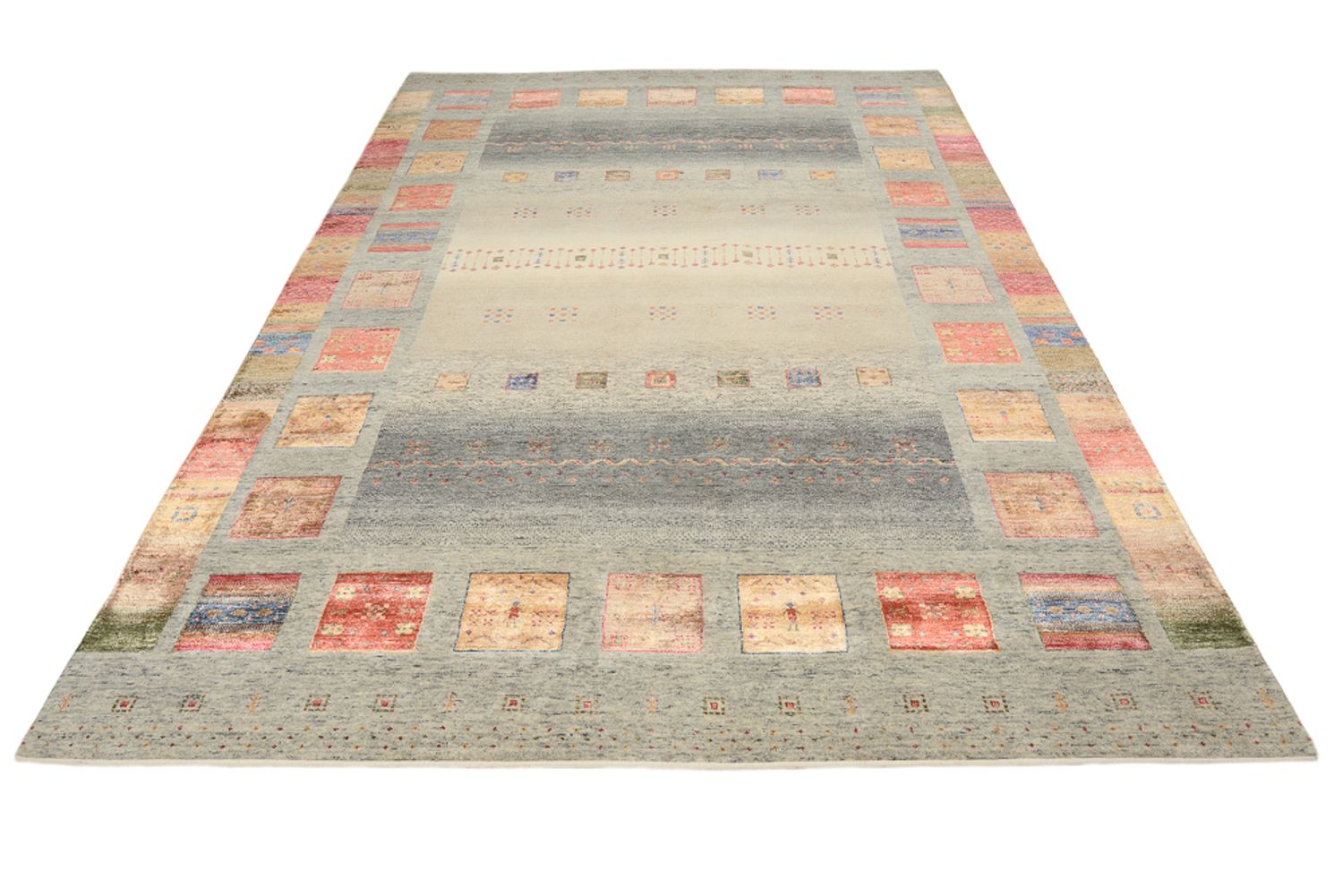 Tappeto Gabbeh - Loribaft Indus - 304 x 208 cm - beige scuro