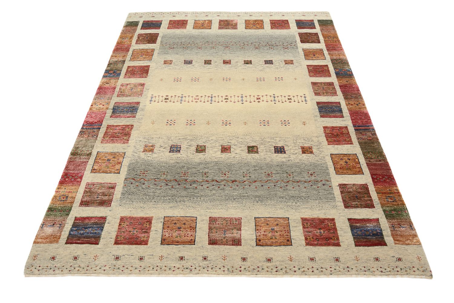 Tappeto Gabbeh - Loribaft Indus - 207 x 158 cm - beige scuro
