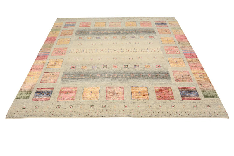 Tappeto Gabbeh - Loribaft Indus quadrato  - 206 x 204 cm - beige scuro