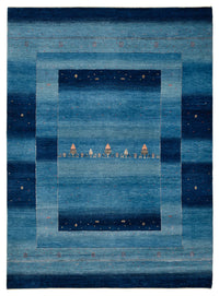 Tappeto Gabbeh - Loribaft Indus - 235 x 169 cm - blu mare