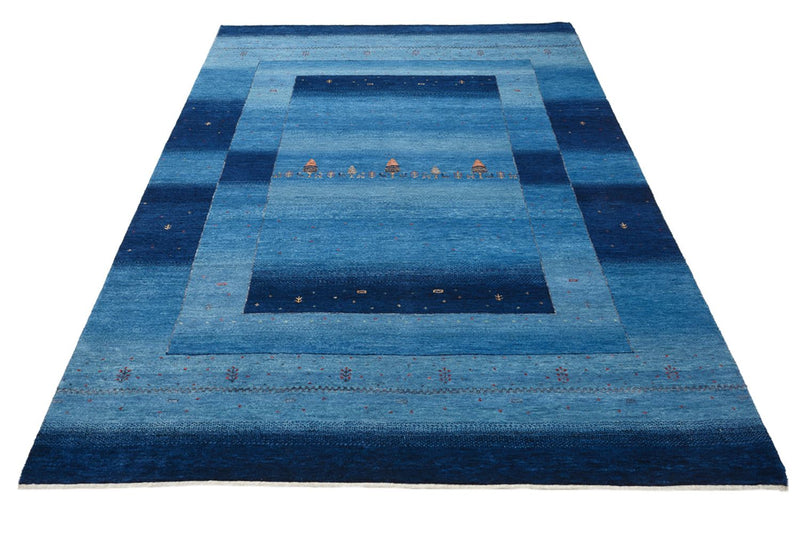 Tappeto Gabbeh - Loribaft Indus - 235 x 169 cm - blu mare
