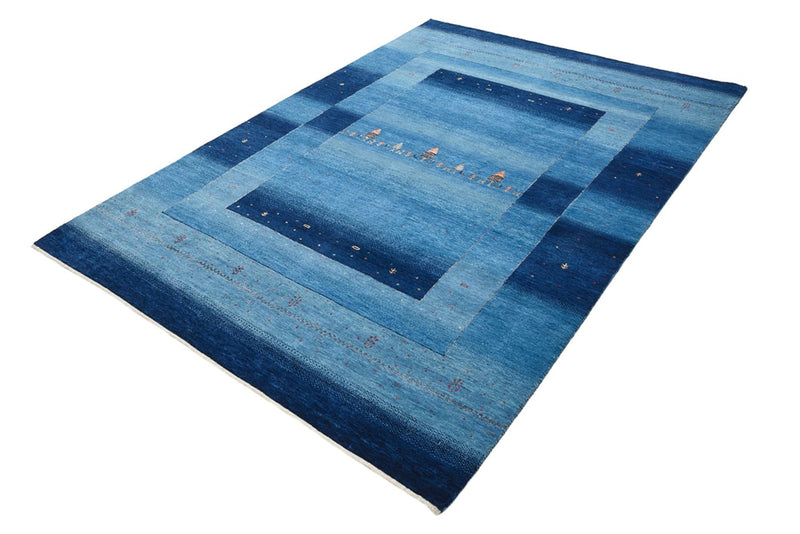 Tappeto Gabbeh - Loribaft Indus - 235 x 169 cm - blu mare