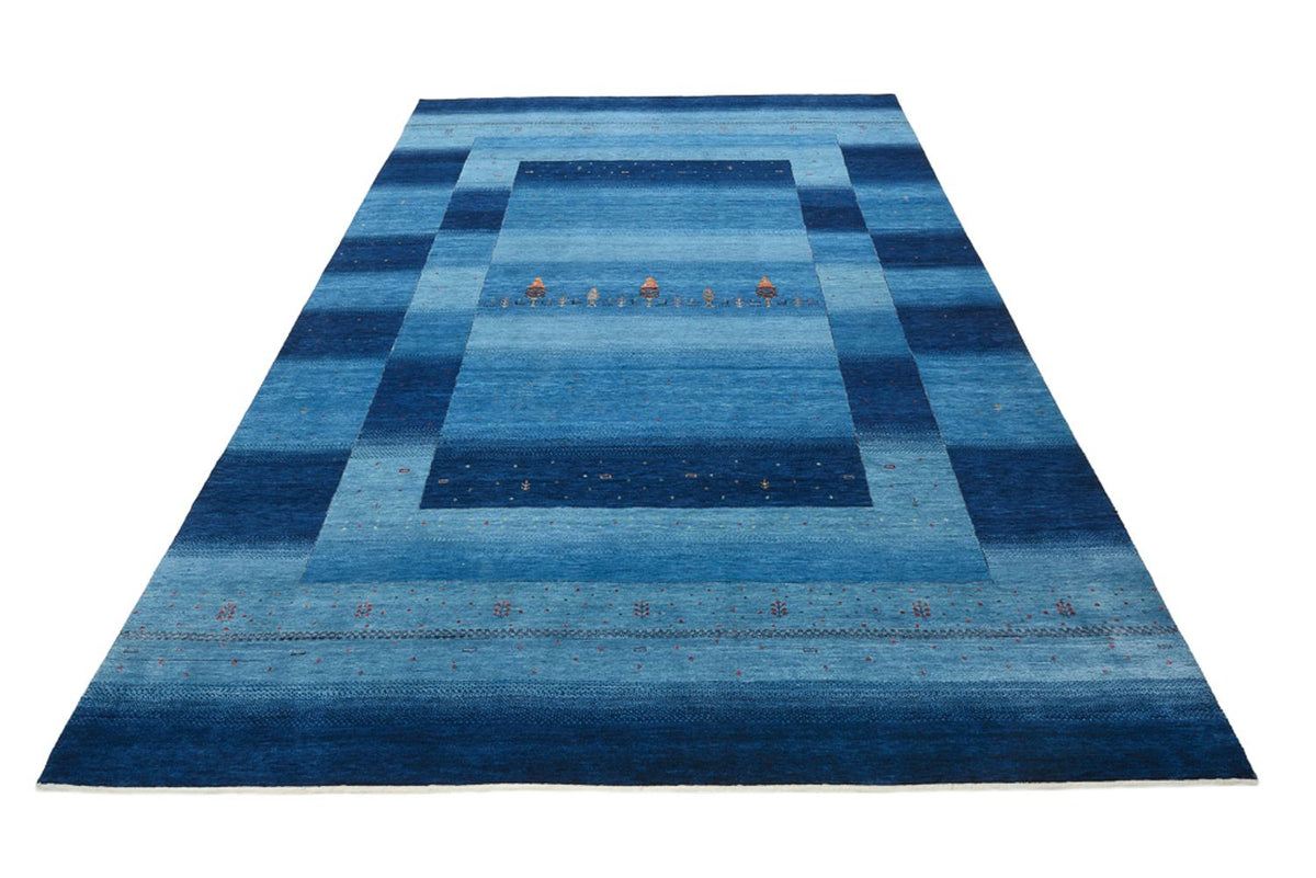 Tappeto Gabbeh - Loribaft Indus - 304 x 204 cm - blu mare
