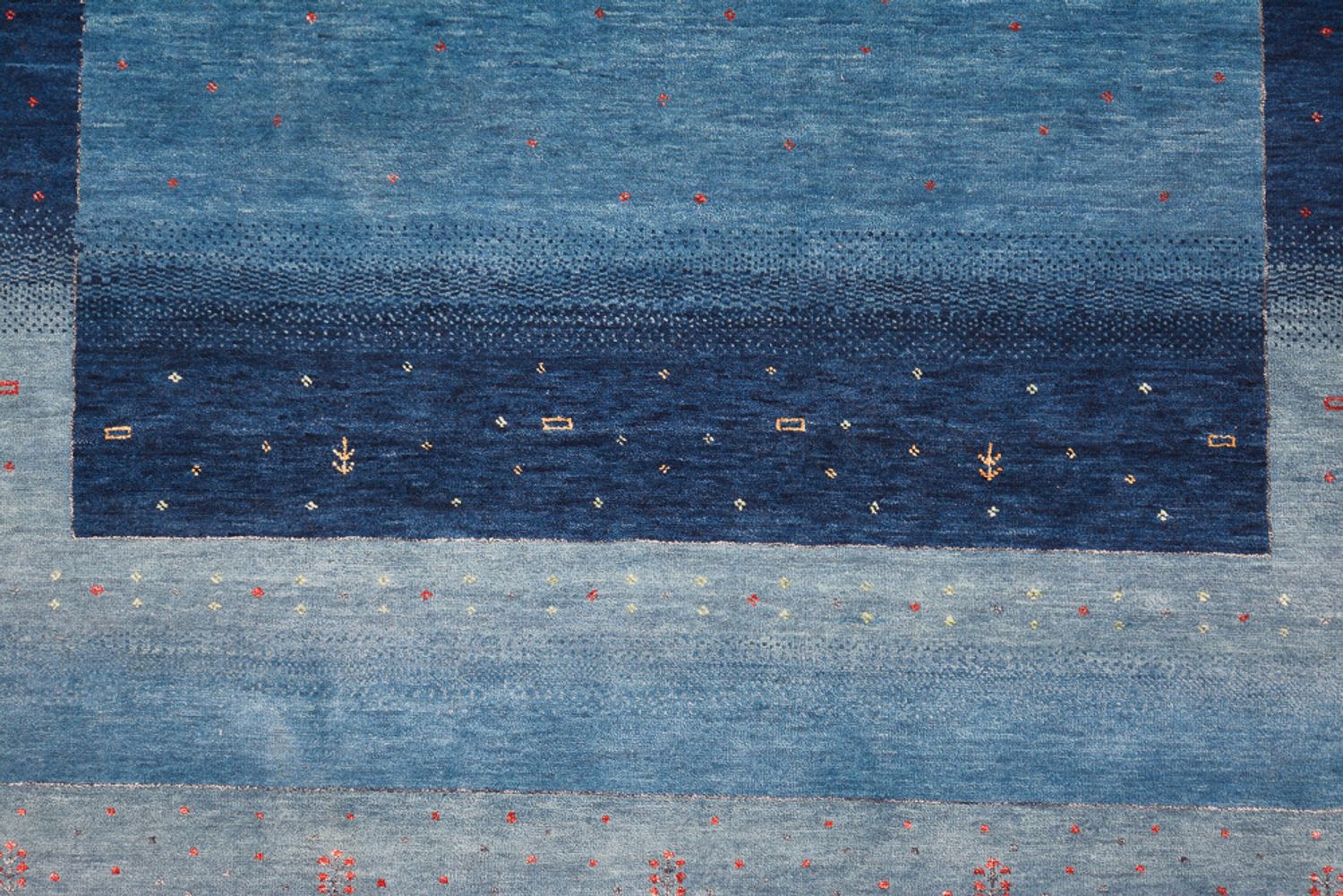 Tappeto Gabbeh - Loribaft Indus - 304 x 204 cm - blu mare