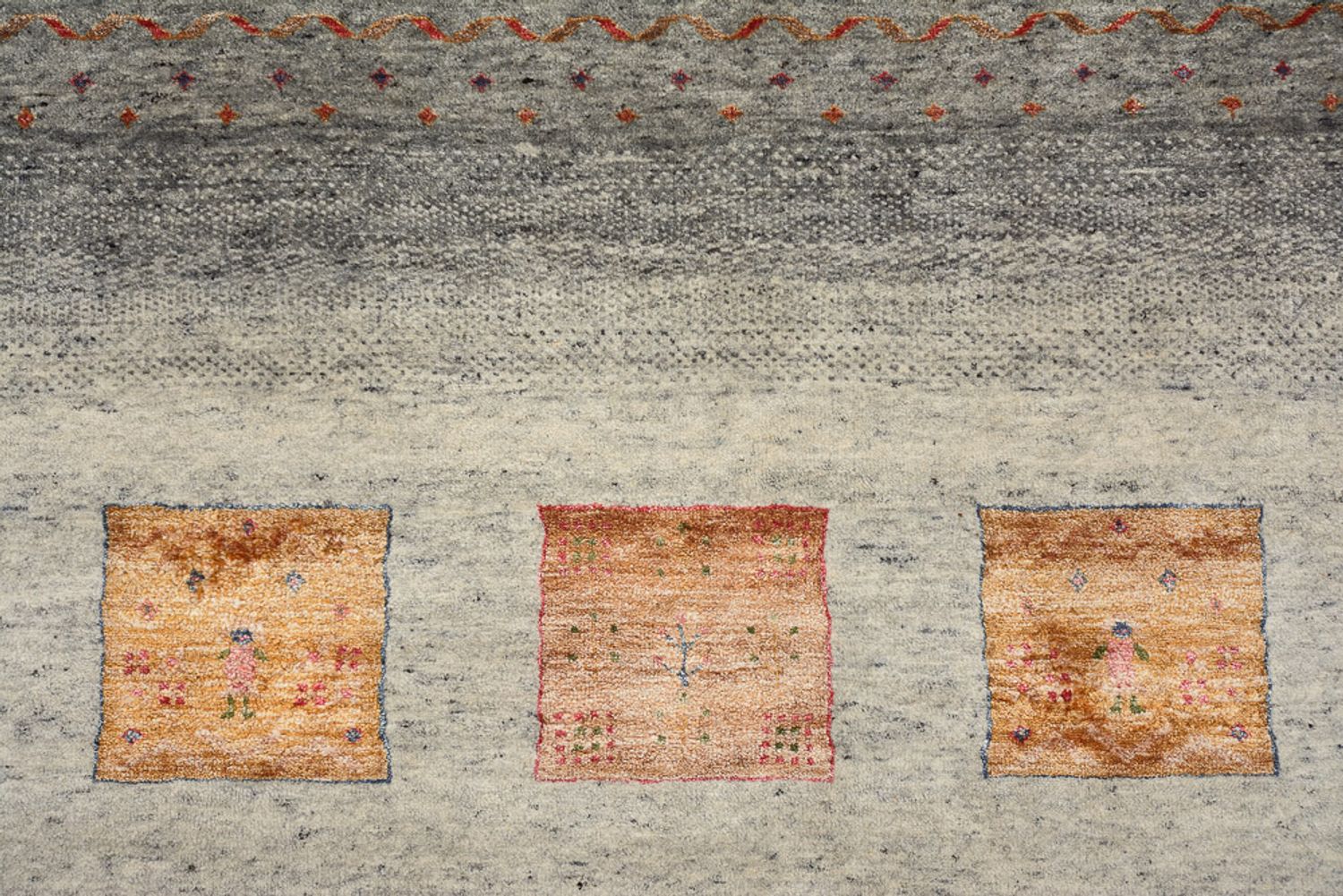 Tappeto Gabbeh - Loribaft Indus - 354 x 248 cm - beige scuro