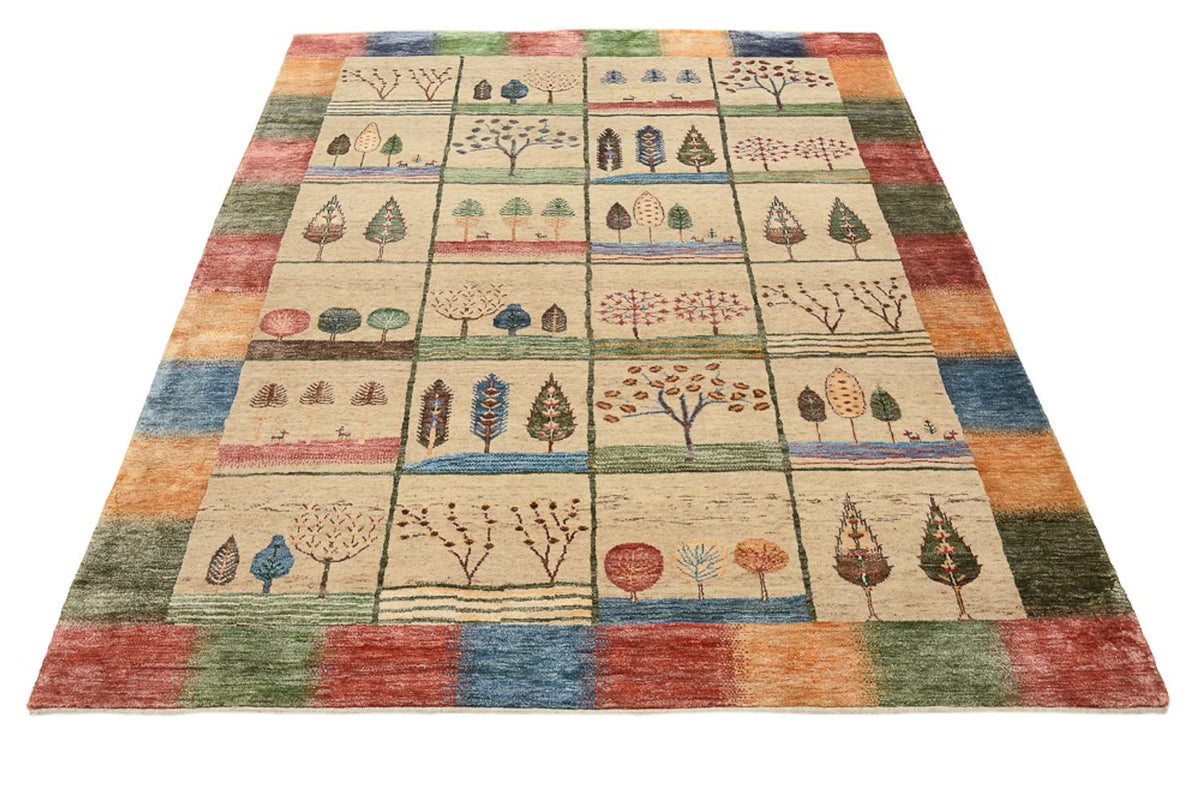 Tappeto Gabbeh - Loribaft Indus - 201 x 157 cm - multicolore