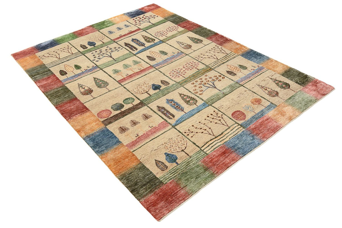 Tappeto Gabbeh - Loribaft Indus - 201 x 157 cm - multicolore